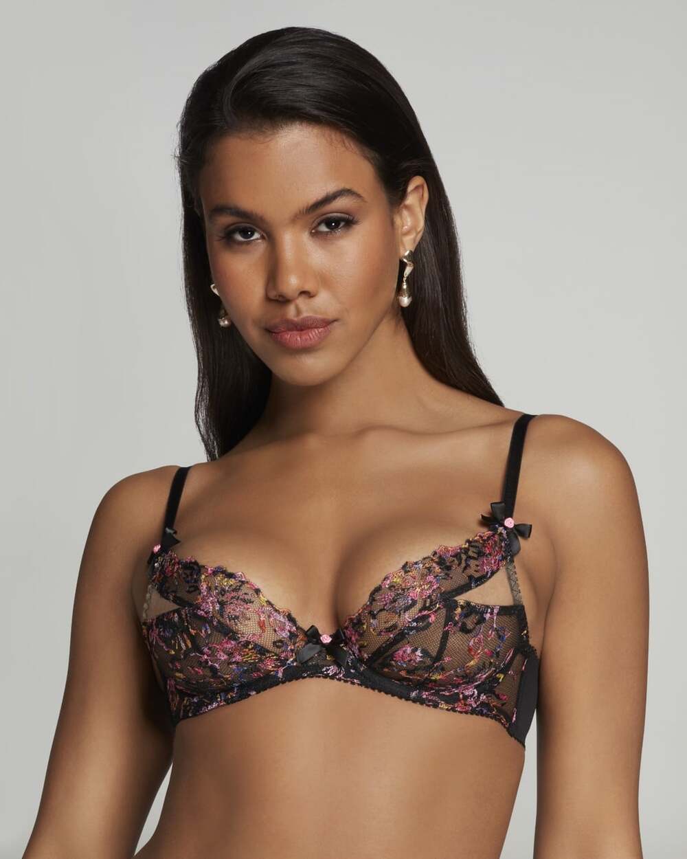 Agent Provocateur Leisha Black Multi Bra 36C